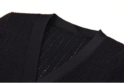 Short Sleeve Knit Top Skirt Set