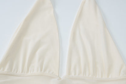 Halter Neck Two-piece Set