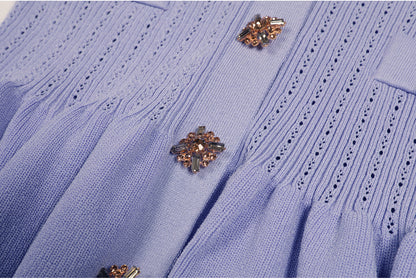 Short Sleeve Knit Top Skirt Set