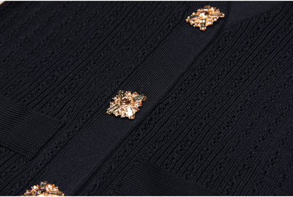 Short Sleeve Knit Top Skirt Set