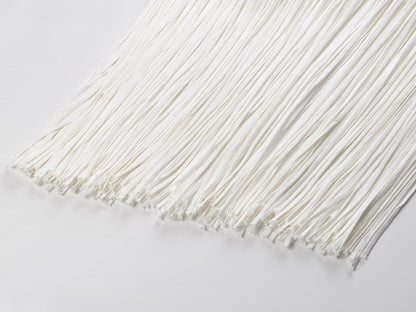 Round Neck Knit Tassle Trim Midi Dress