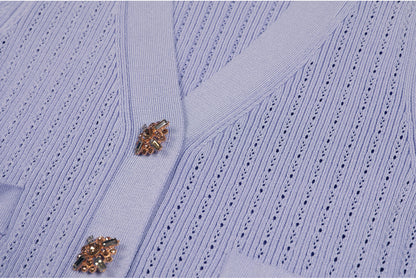 Short Sleeve Knit Top Skirt Set