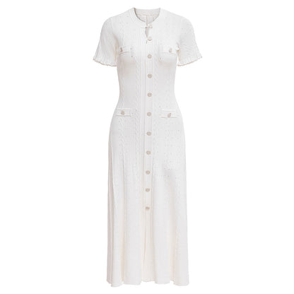 Short Sleeve Knit Midi Dress