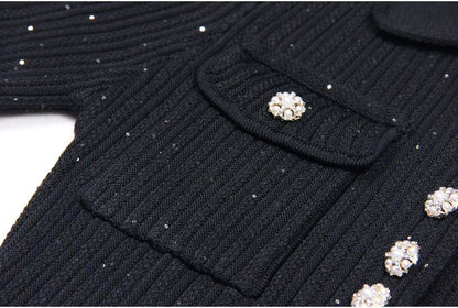 Short Sleeve Knitted Mini Dress