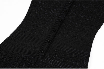 Short Sleeve Midi Knit Dress