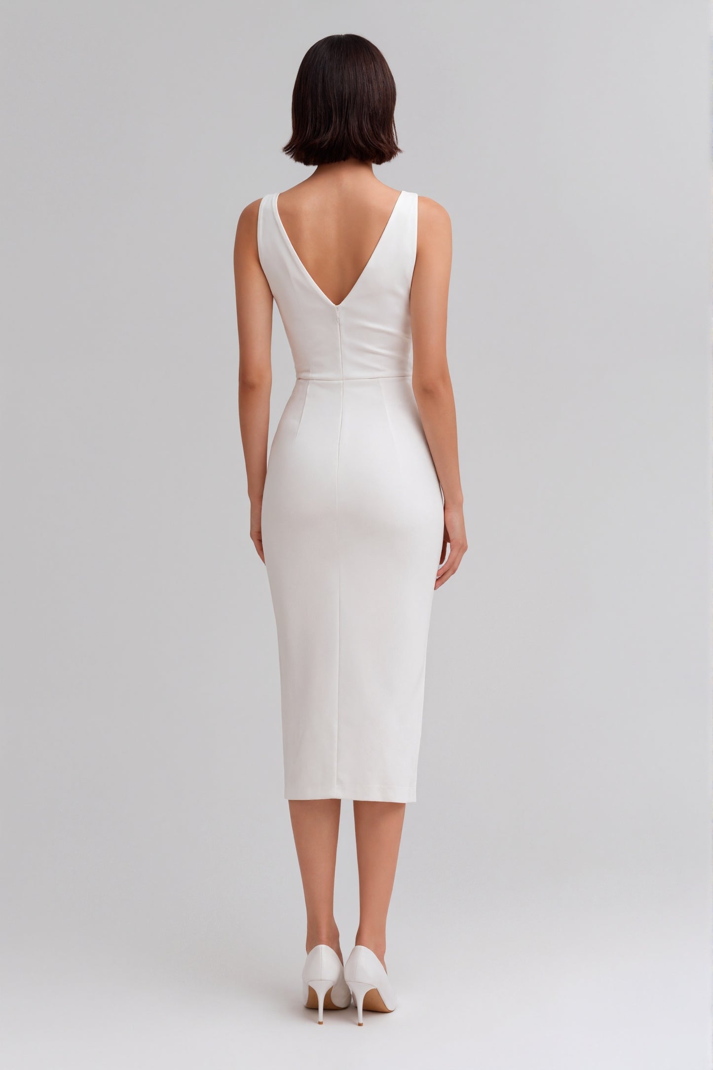 Mirielle Cutout Midi Dress • White
