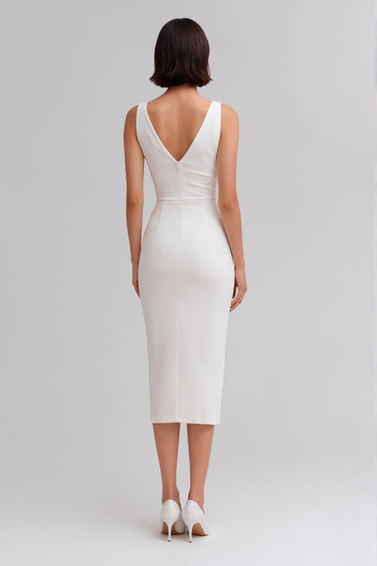Mirielle Cutout Midi Dress • White