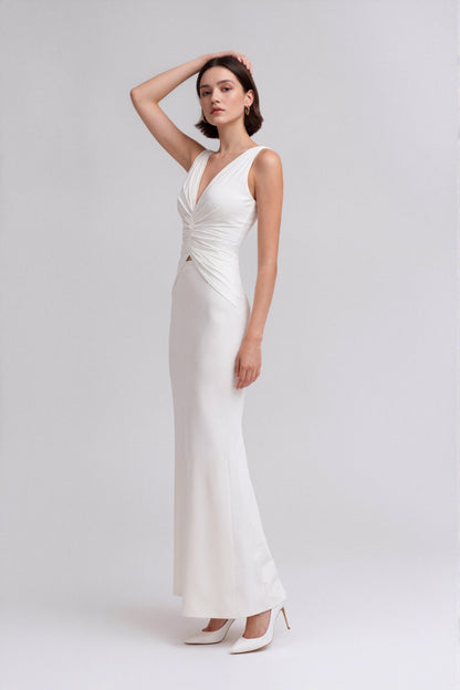 Mirielle Cutout Maxi Dress • White