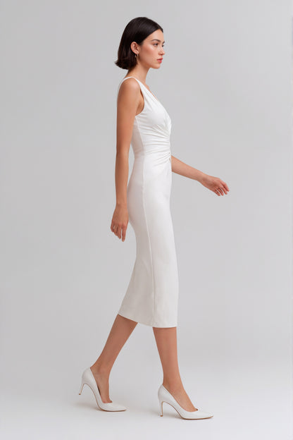 Mirielle Cutout Midi Dress • White
