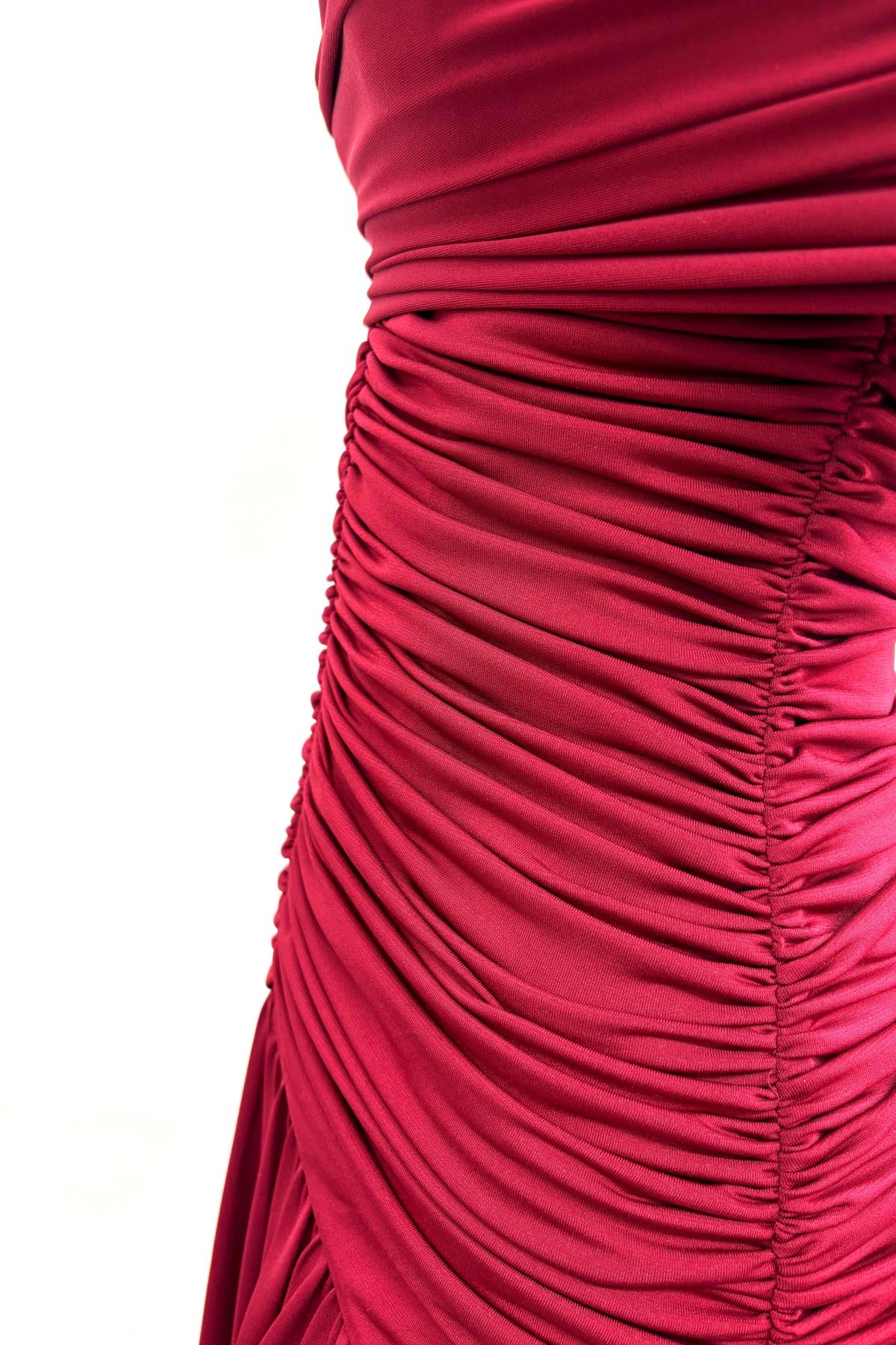 Camille Off-shoulder Maxi Dress • Burgundy